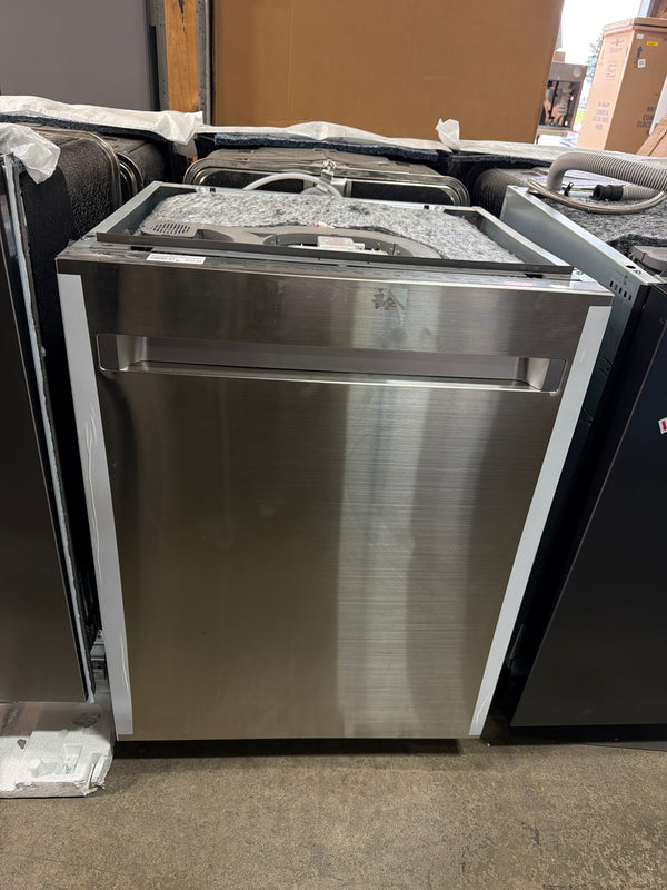 Dacor DDW24M999US Top Control Built-In Dishwasher with Stainless Steel Tub, WaterWall™, ZoneBooster™, AutoRelease Door, 3rd Rack, 42 dBA - Silver stainless steel