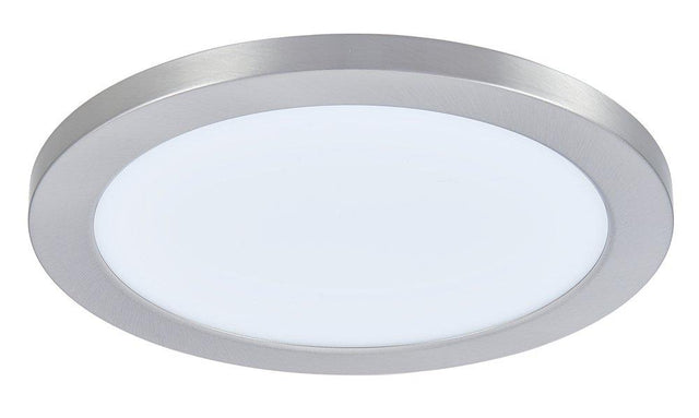 Miseno FLDL21009LEDCCTBN - 9 in. Color Selectable LED Ceiling Disk Light in Brushed Nickel (18W) – 3000K/4000K/5000K