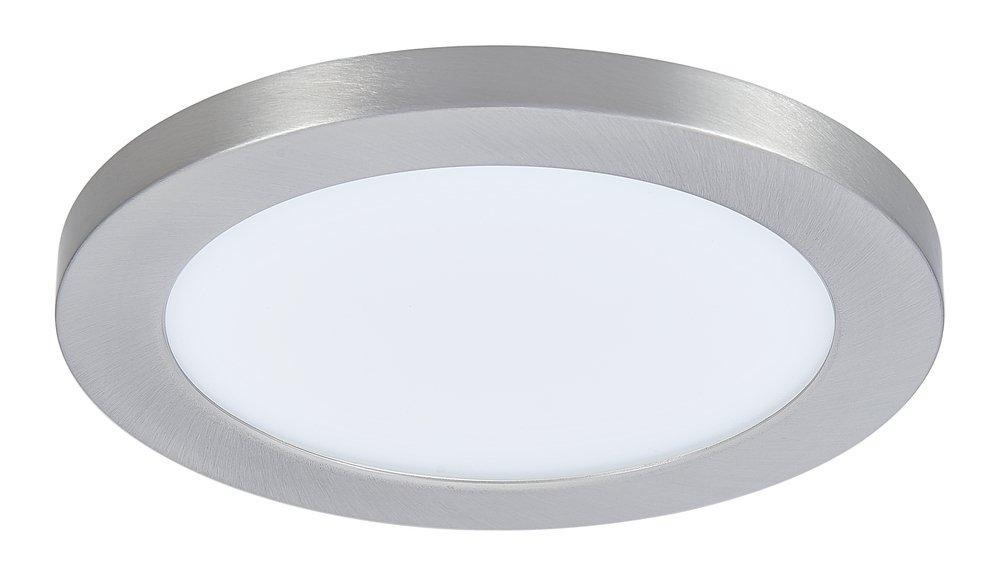 Miseno FLDL21007LEDCCTBN - 7 in. Color Selectable LED Ceiling Disk Light in Brushed Nickel (12W) – 3000K/4000K/5000K