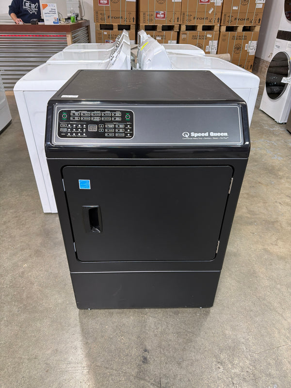 Speed Queen DF7004BG - 27-inch 7.0 Cu. Ft. Gas Dryer with Sanitize & Steam, Matte Black
