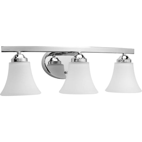 Progress Lighting P2010-15 - Adorn Etched Glass Traditional Bath Vanity Light, 21.5x7.5x6.625 in, Polished Chrome.