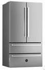Bertazzoni PROHK36REF BZ-PROFESSIONAL SERIES HANDLE KIT CHROME on a stylish built-in refrigerator.