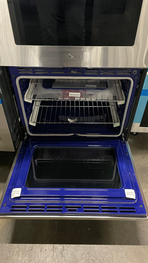 LG LWD3063ST 9.4 cu. ft. 30 in. Double Electric Wall Oven Self-Cleaning with Convection and EasyClean in Stainless Steel