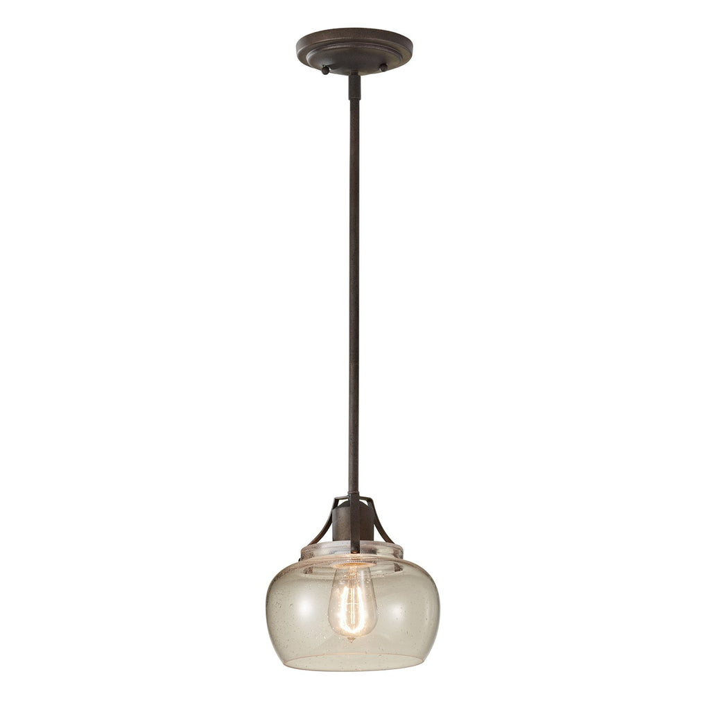 Visual Comfort Mini Pendant Light Rustic Iron