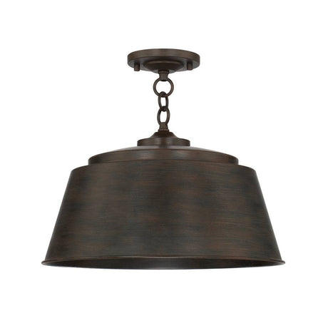 Capital Lighting 229111NG - Tybee Nordic Grey 1-Light 100W E26 Medium Ceiling Light Fixture with industrial design.