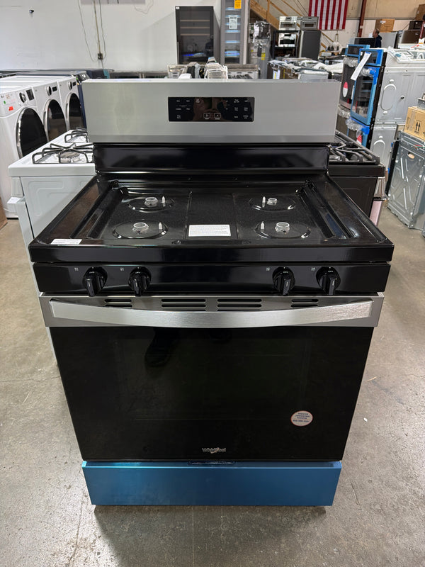 Whirlpool WFGS3530RS - 30-inch Freestanding Gas Range with Cooktop Flexibility, Stainless Steel