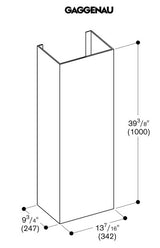 Gaggenau AD200322 Range Hood Chimney Extension
