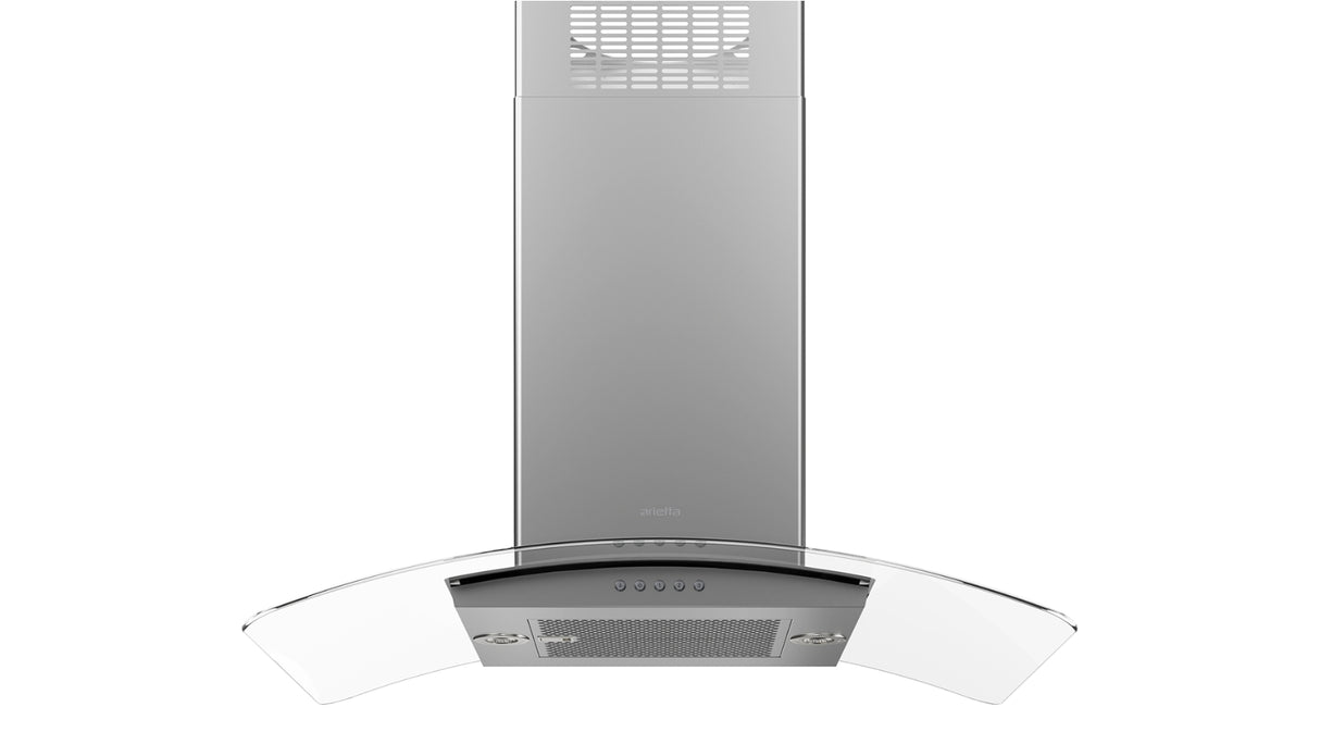 Arietta ADI436SSB Chimney Wall Mount Range Hood, 36 Inch