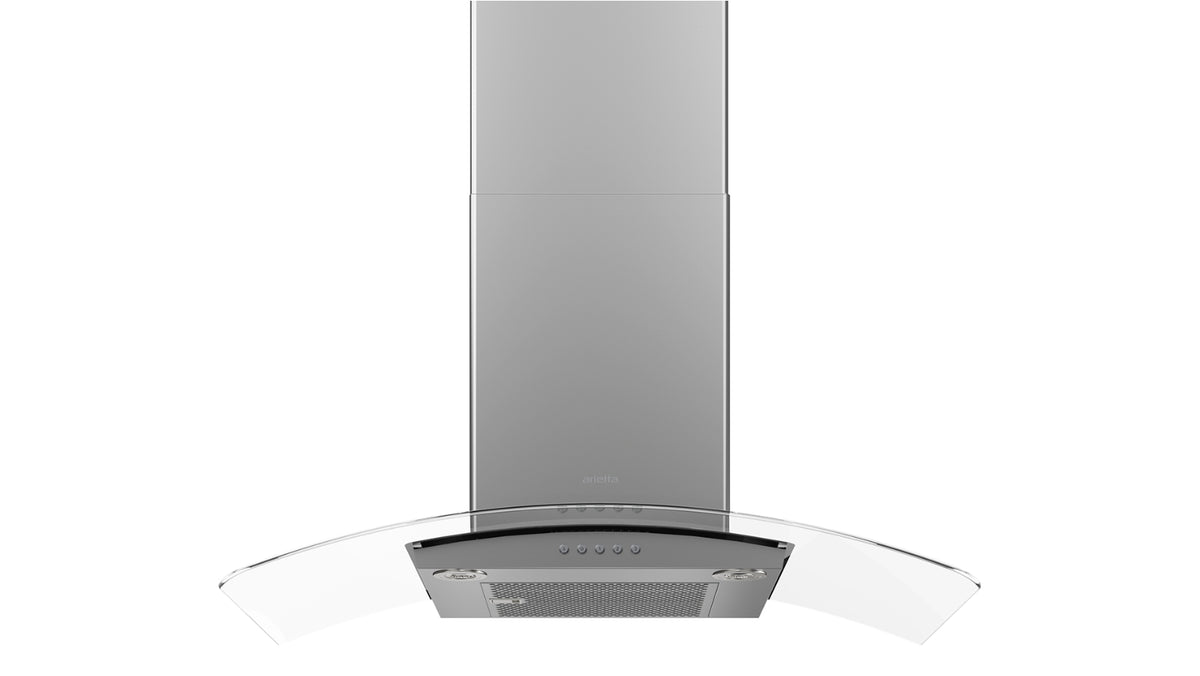 Arietta ADK436SSB Chimney Wall Mount Range Hood, 36 Inch
