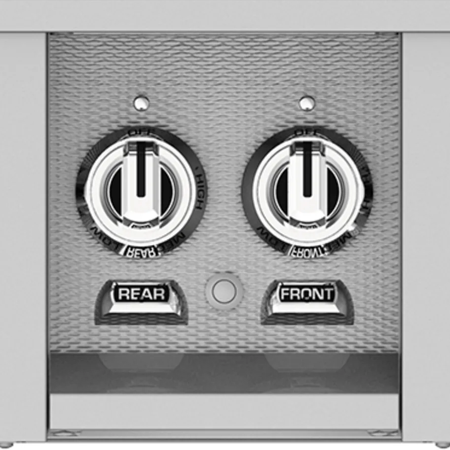 Hestan AGB2CP Color Control Panel for Double Side Burner, Stainless Steel