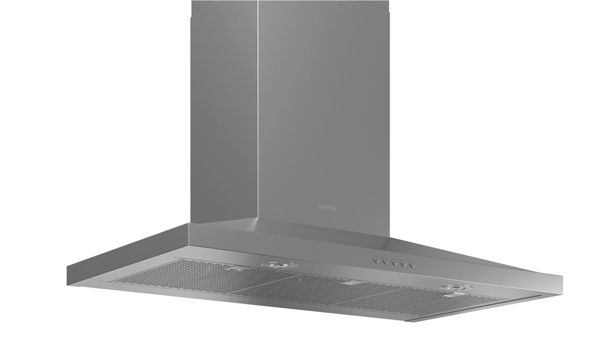 Arietta ALS436SSB Chimney Wall Mount Range Hood, 36 Inch