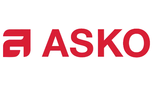 ASKO logo representing luxury appliances including washers, dryers, and kitchen essentials.
