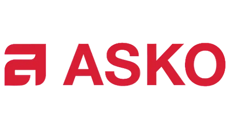 ASKO logo representing luxury appliances including washers, dryers, and kitchen essentials.