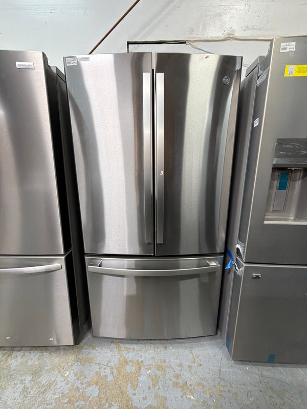 GE Profile PWE23KYNFS 36 Inch Counter Depth French Door Refrigerator with 23.1 Cu. Ft. Capacity, TwinChill™, Turbo Cool/Freeze, Temperature Controlled Drawer, Quick Space Shelf, Enhanced Shabbos Mode