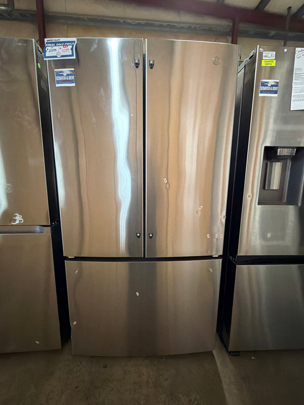 GE GNE27JYMFS - ENERGY STAR 27.0 Cu. Ft. Fingerprint Resistant French-Door Refrigerator, Stainless Steel