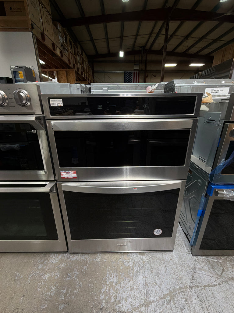 WHIRLPOOL WOC75EC0HS 30" Built-In Electric Convection Double Wall Oven with Microwave with Air Fry when Connected - Stainless steel