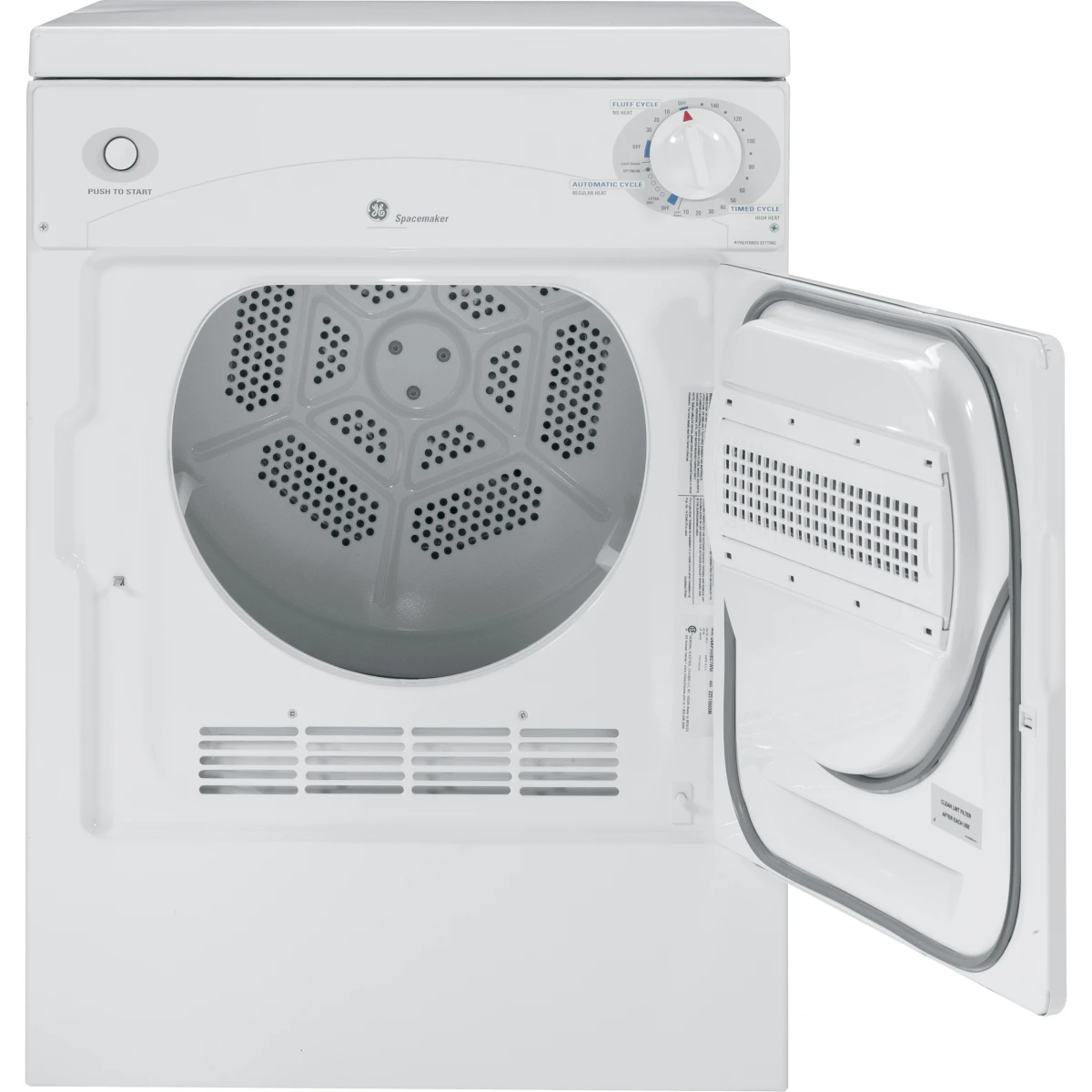 GE DSKS333ECWW Electric Dryer