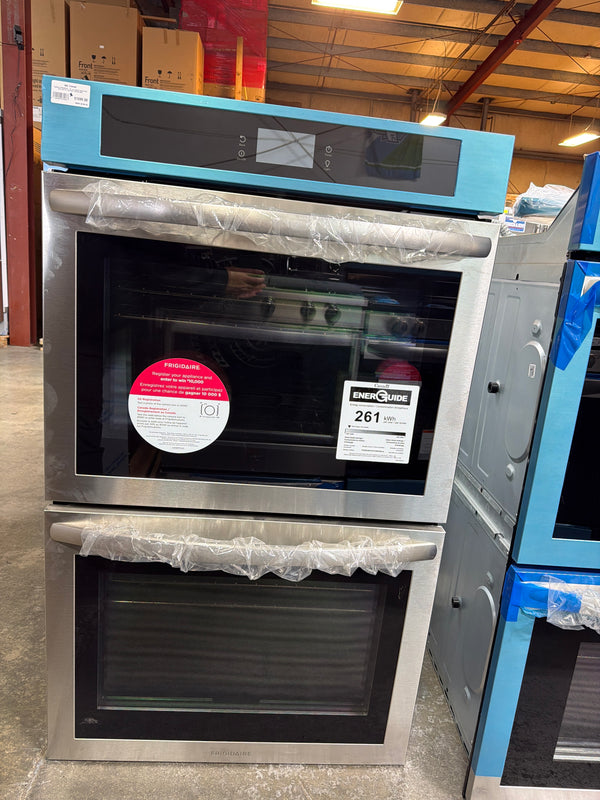 Frigidaire FCWD3027AS - 30-inch Double Electric Wall Oven with Fan Convection, Stainless Steel