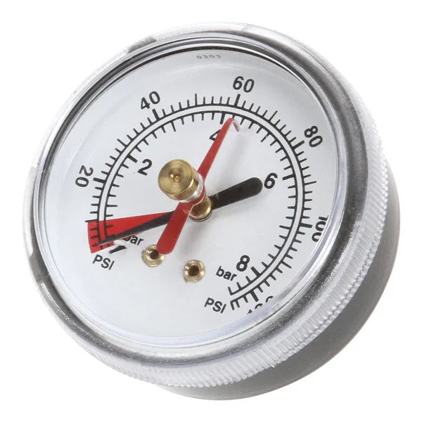 Everpure EV306818 Water Pressure Gauge, 0-125 PSI, Brass