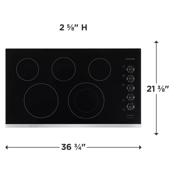 Frigidaire FFEC3625US Electric Cooktop, 36 Inch (Open-Box / Scratch & Dent)