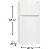 Frigidaire FFTR1425VW Top Freezer Refrigerator (Open Box / Scratch & Dent)