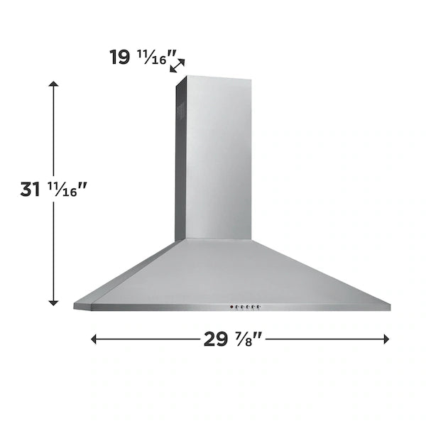 Frigidaire FHWC3055LS Range Hood, 30 Inch (Open Box / Scratch & Dent)