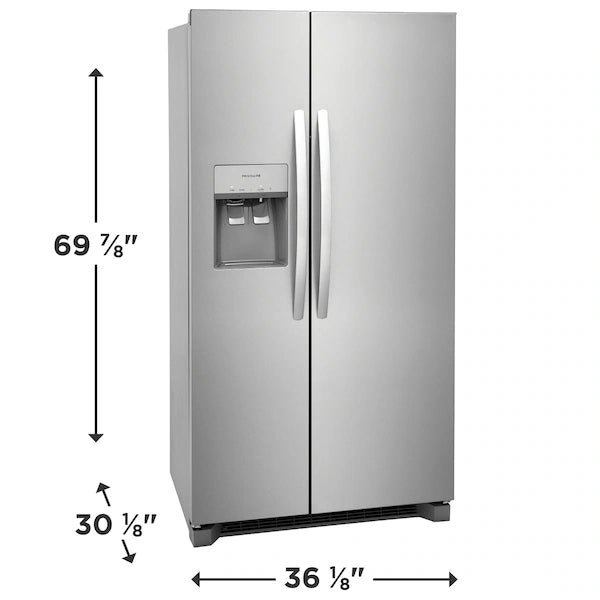 Frigidaire FRSC2333AS Side-by-Side Refrigerator (Open Box / Scratch & Dent)