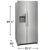 Frigidaire FRSS2323AS Side-by-Side Refrigerator (Open Box / Scratch & Dent)
