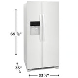 Frigidaire FRSS2323AW Side-by-Side Refrigerator (Open-Box / Scratch & Dent)