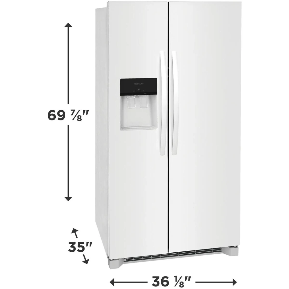 Frigidaire FRSS2623AW Side-by-Side Refrigerator (Open Box / Scratch & Dent)