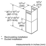 Bosch HCPEXT5UC Chimney Extension