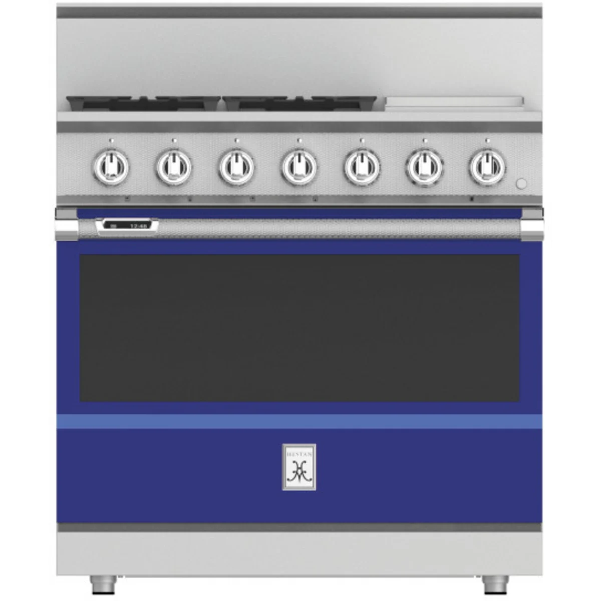 Hestan KRD364GD-NG-BU Dual Fuel Range, Blue