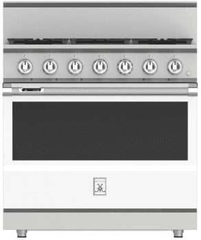 Hestan KRD365-NG-WH Dual Fuel Range, White