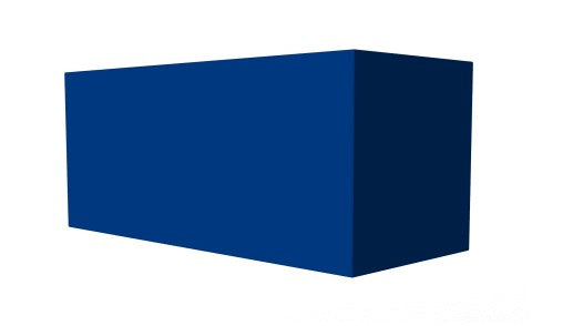 Hestan KVDC4224-BU Duct Cover for KVC54, 42"W x 24"H, Prince - Blue