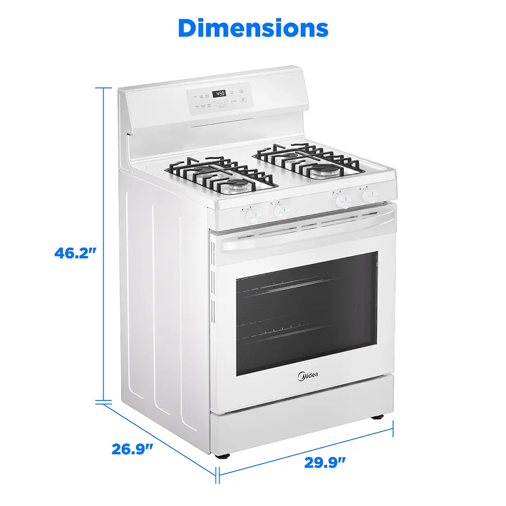 Midea MGR30S2AWW Gas Range (Open Box / Scratch & Dent)