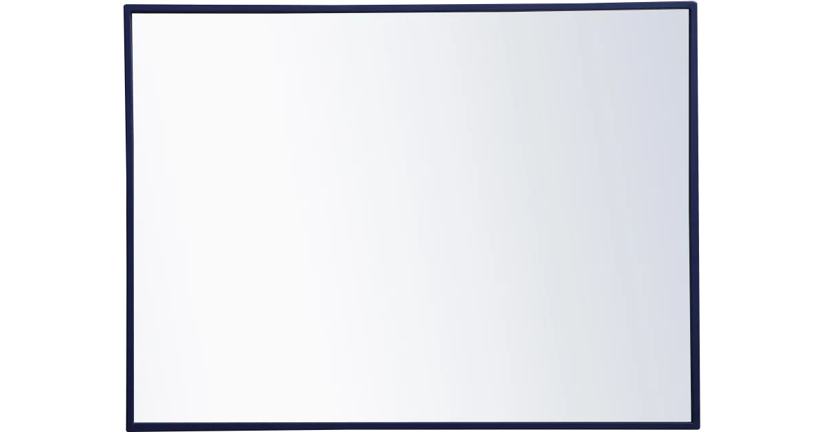 Elegant Lighting MR4071BL Wall Mirror, 32" X 24", Blue (Open Box / Scratch & Dent)