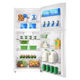 Midea MRT21D3BWW Top Freezer Refrigerator (Open-Box / Scratch & Dent)