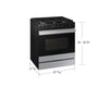 Samsung NSG6DG8500SRAA - Bespoke 6.0 Cu. Ft. Slide-In Gas Range with Air Sous Vide - Stainless Steel