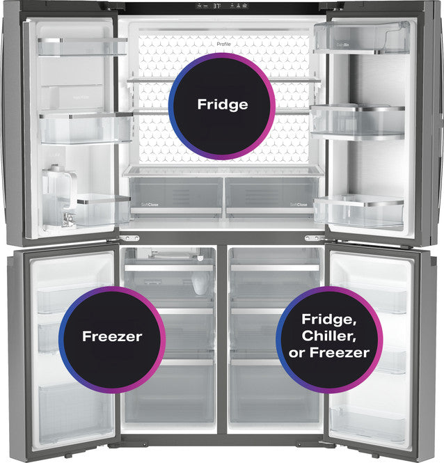 GE Profile PAD28BYTFS French Door Refrigerator (Open Box / Scratch & Dent)