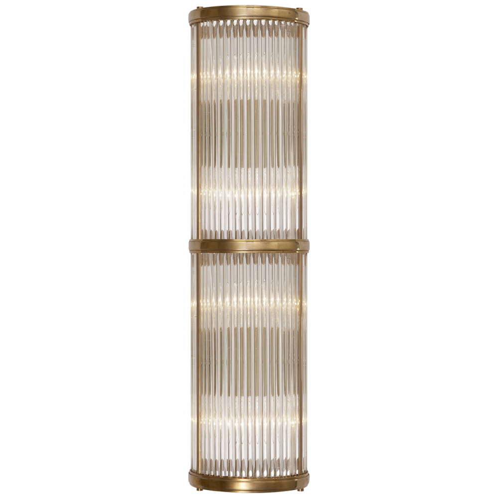 Visual Comfort RL2085NB - Allen Medium Linear Sconce - Natural Brass with modern design, ideal for residential and commercial use.