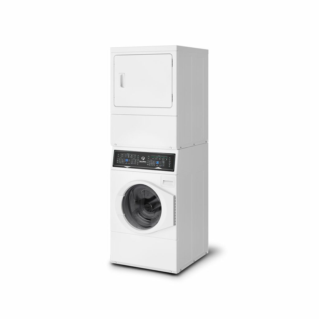 Speed Queen SSF7007WE 27-3/4 x 26-7/8 in. 3.5 cu. ft. 240V Electric Combination Washer & Dryer in White