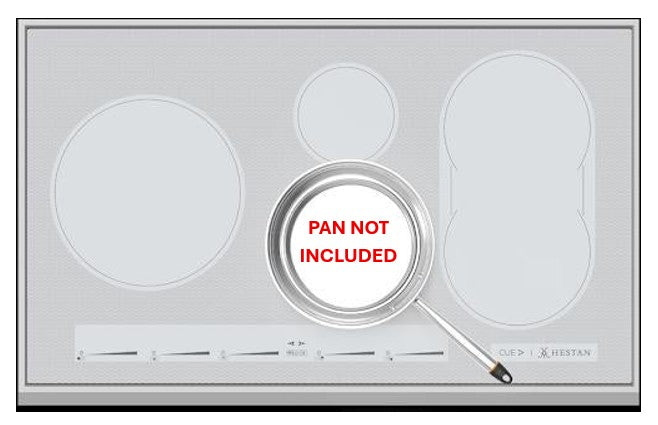 Hestan induction cooktop with touch controls