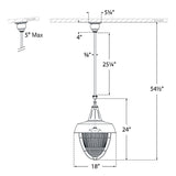 Visual Comfort TOB 5042HAB-WHT Pendant Light