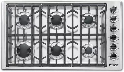 Viking VGSU53616BSS Gas Cooktop, 36 Inch (Open Box / Scratch & Dent)