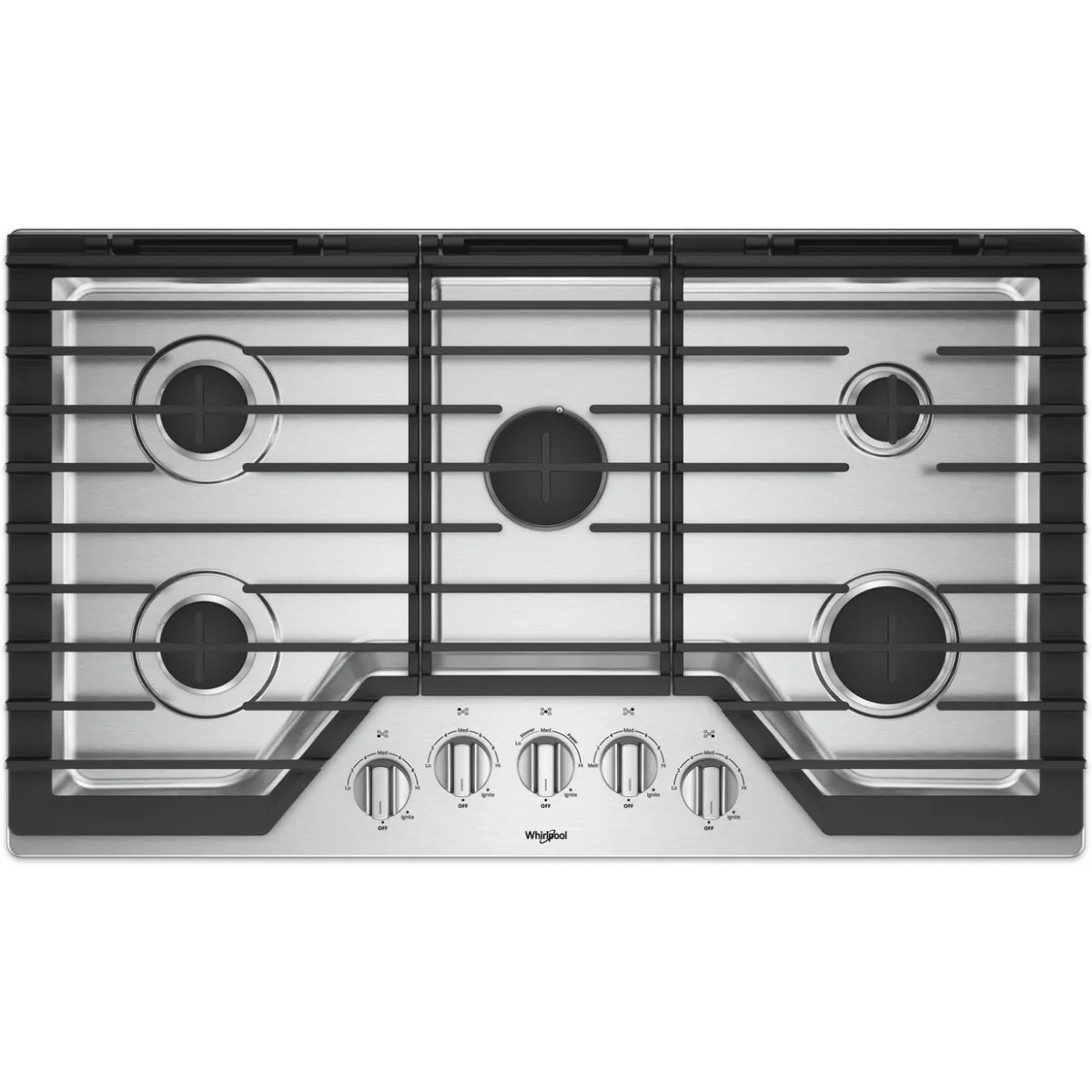 Whirlpool WCG97US6HS Gas Cooktop, 36 Inch