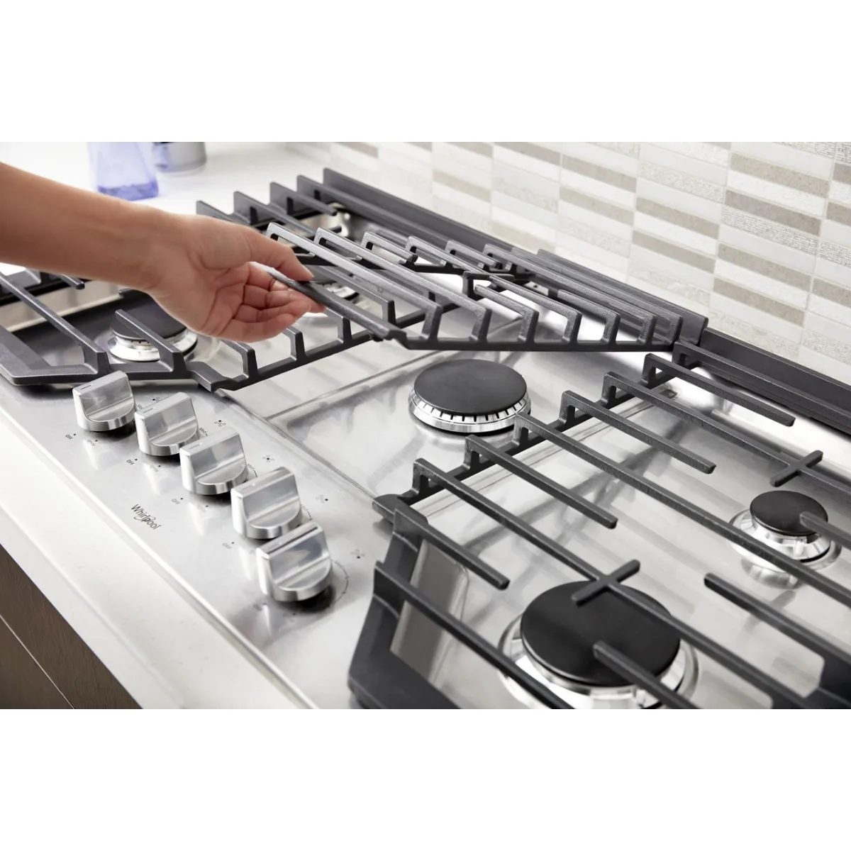 Whirlpool WCG97US6HS Gas Cooktop, 36 Inch