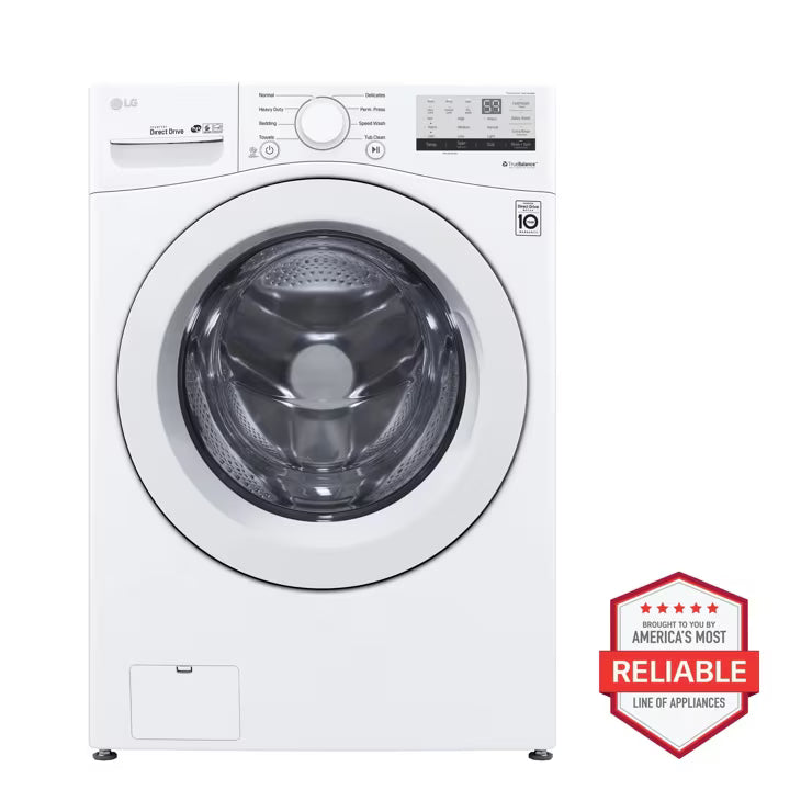 LG WM3400CW Front Load Washing Machine (Open-Box / Scratch & Dent)