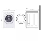 LG WM3400CW Front Load Washing Machine (Open-Box / Scratch & Dent)