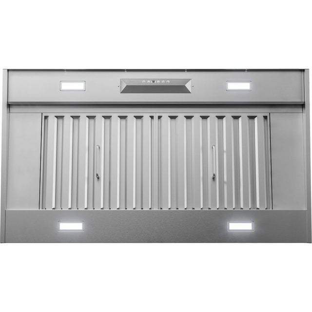 Zephyr AK9340BS - Monsoon II 40-3/8 inch Stainless Steel Range Hood Insert with lights and stainless steel finish