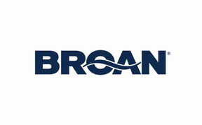 Broan logo, known for high-quality kitchen appliances and ventilation solutions for luxury homes.